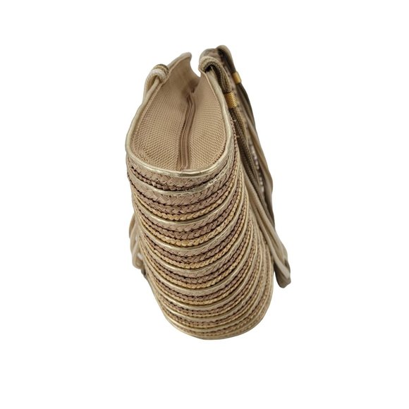 Beach Bucket Bag Tote with Multi Color Rope Handles Used - Picture 6 of 11